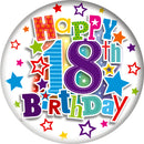 18th Birthday Jumbo Badge 150mm