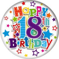 18th Birthday Jumbo Badge 150mm
