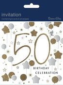 Simon Elvin Invitation 50th Birthday 6pk