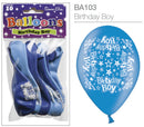 Birthday Boy 9" Latex Balloons 10pk