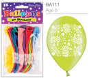 Age 8 Latex Balloons 9" 10pk