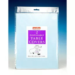 Caroline 2 Pack Tablecover Light Blue Square 90cm