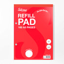 Refill Pad A5 Feint Margin 160 Pages 6pk