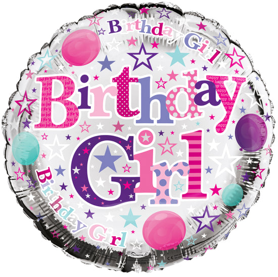 Birthday Girl 18" Foil Balloon