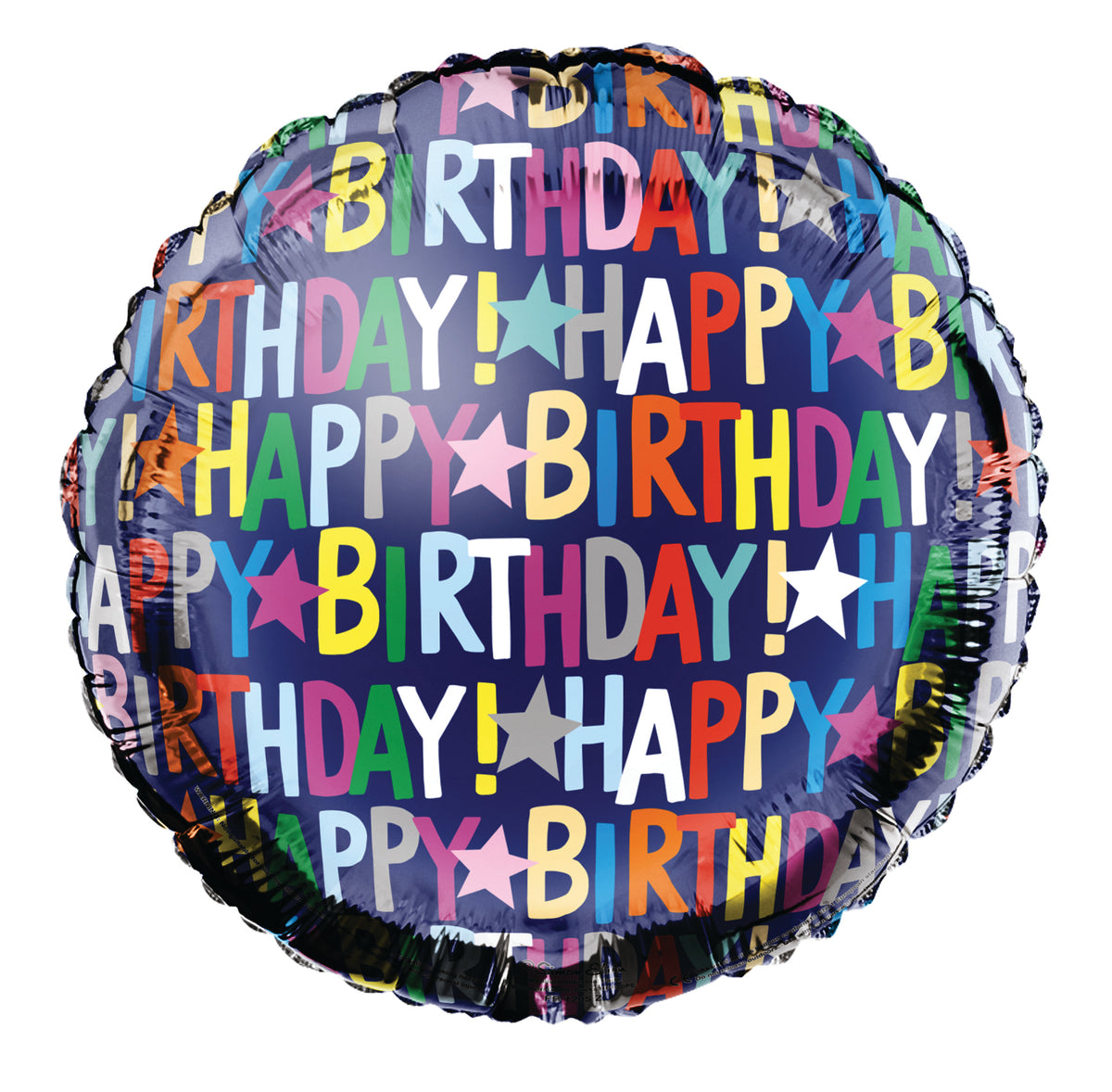 Happy Birthday 18" Words Foil Balloon