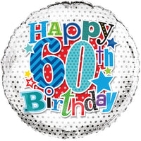 Age 60 Happy Birthday 18" Foil Balloon