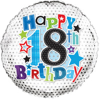 Age 18 Happy Birthday 18" Foil Balloon