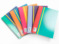 Twin Wire Polyprop Notebook A4 140 Pages 5pk