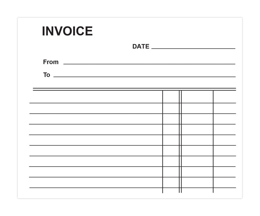 Invoice Duplicate Book 102x127mm 12pk