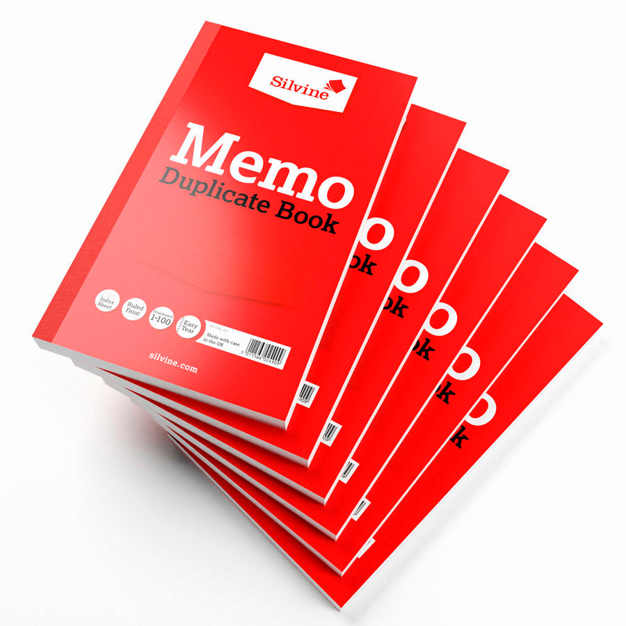 Memo Duplicate Book 211x125mm 6pk