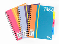 Project Book A5 W/3 Dividers 3pk