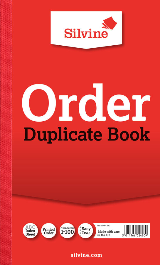 Order Duplicate Book 210x127mm 6pk