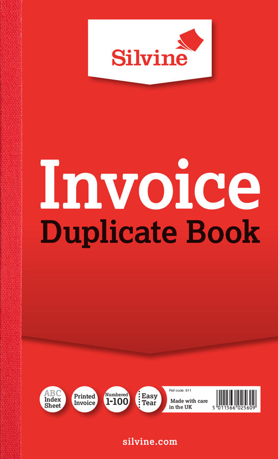 Invoice Duplicate Book 100pgs 210x127mm 6pk