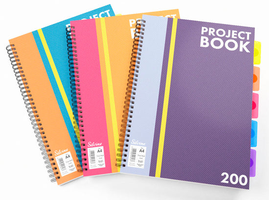 Project Book A4 W/5 Dividers (Colour May Vary)
