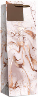 Simon Elvin Gift Bag Rose Gold Swirls Bottle 6pk