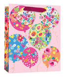 Simon Elvin Gift Bag Floral Balloons Medium 6pk