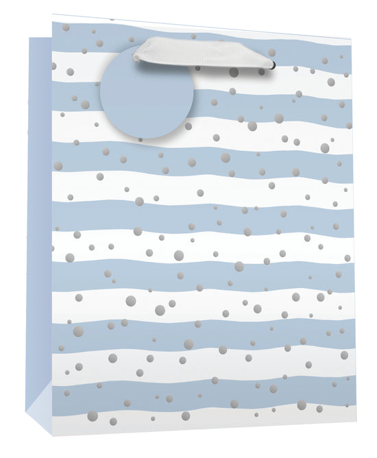 Simon Elvin Gift Bag Baby Blue Medium 6pk