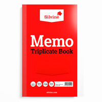 Memo Triplicate Book 210x127mm 6pk