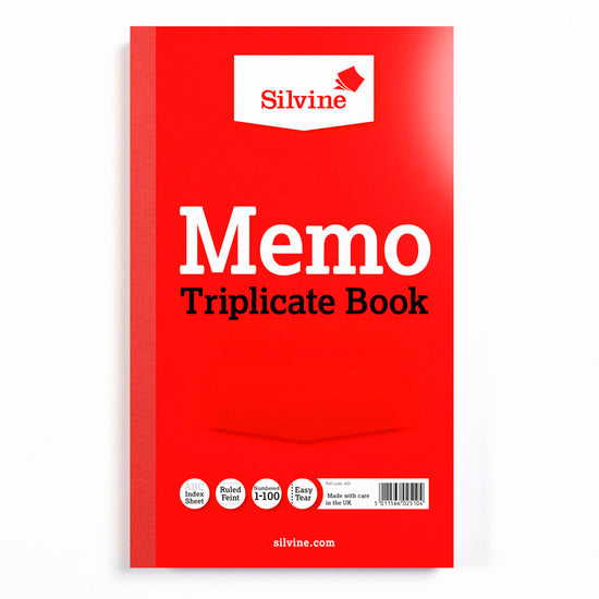 Memo Triplicate Book 210x127mm 6pk