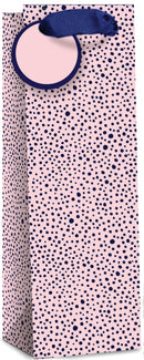 Simon Elvin Gift Bag Pink & Blue Spots Bottle 6pk