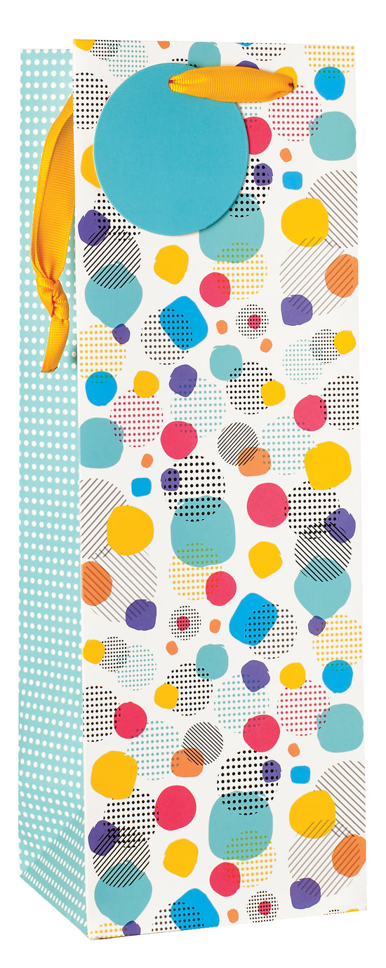 Simon Elvin Gift Bag Assorted Spots Bottle 6pk