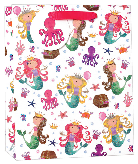 Simon Elvin Gift Bag Pink Birthday Large 6pk