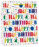 Simon Elvin Gift Bag Birthday Blue Large 6pk