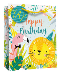 Simon Elvin Gift Bag Jungle Large 6pk
