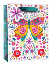 Simon Elvin Gift Bag Butterfly Large 6pk