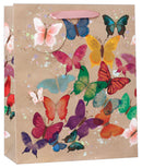 Simon Elvin Gift Bag Kraft Butterflies Large 6pk