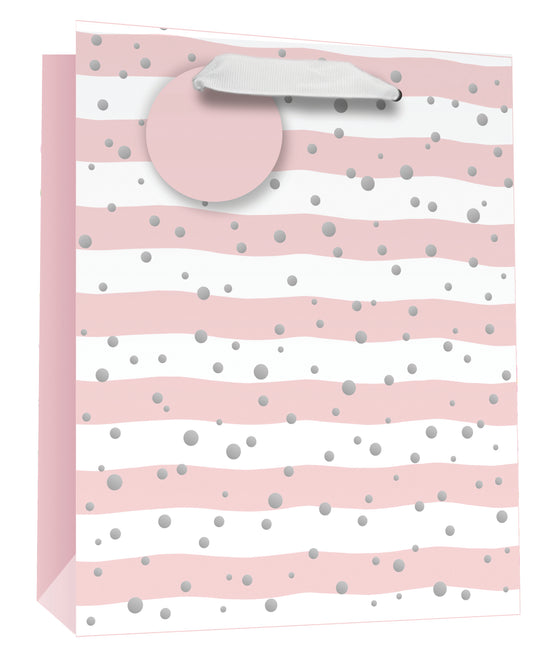 Simon Elvin Gift Bag Baby Pink Large 6pk