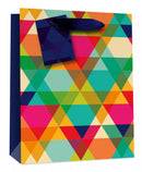 Simon Elvin Gift Bag Bright Triangles Large 6pk