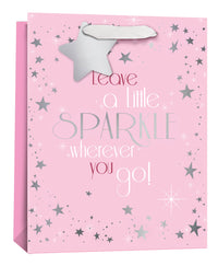 Simon Elvin Gift Bag Pink Sparkle Large 6pk