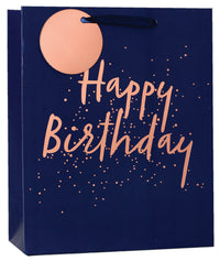 Simon Elvin Gift Bag Navy Birthday Large 6pk