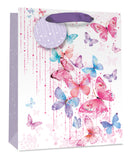 Simon Elvin Gift Bag Pink Butterflies Large 6pk