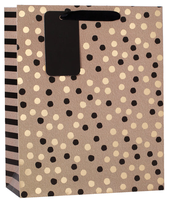 Simon Elvin Gift Bag Kraft Spots Large 6pk