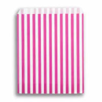 Pink Candy Stripe Paper Bags 10x14" 1000pk