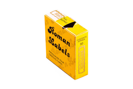 Roman Labels Gold Brother 50pk