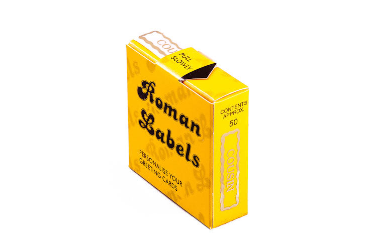 Roman Labels Gold Cousin 50pk