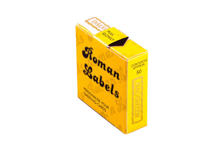 Roman Labels Gold Daughter 50pk