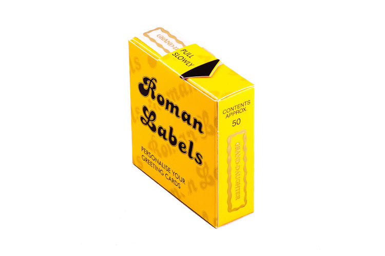 Roman Labels Gold Granddaughter 50pk