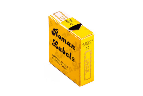 Roman Labels Gold Uncle 50pk