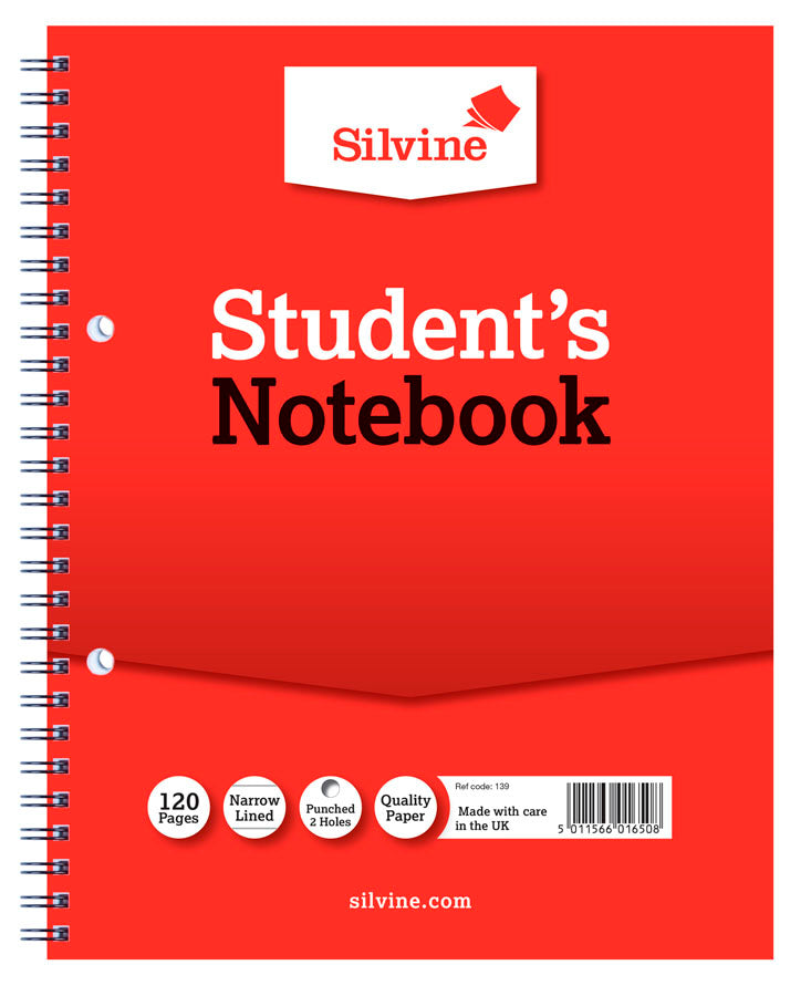 Twin Wire Student's Notebook 229x178mm 12pk