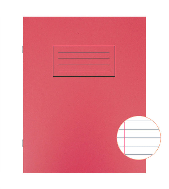 Exercise Book Red 229x178mm 10pk