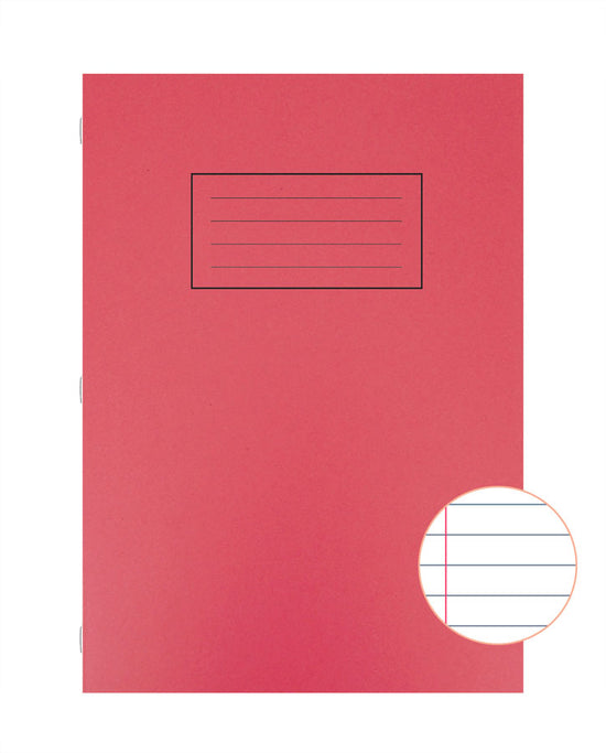 Exercise Book A4 Red Cover 10pk