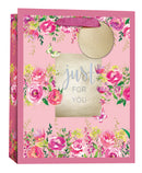 Simon Elvin Gift Bag Pink Floral Medium 6pk