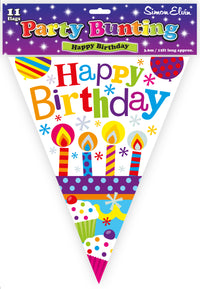 Happy Birthday Flag Bunting 12ft