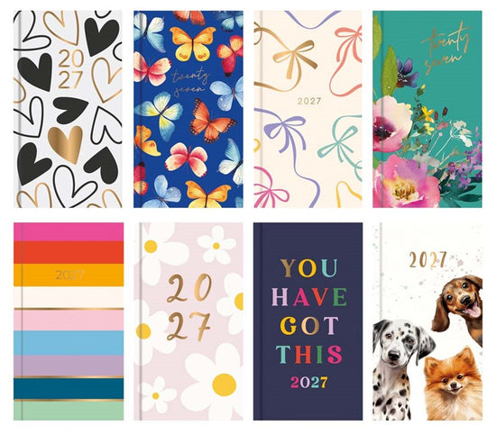 Diary Slim WTV Assorted 2027 48pk