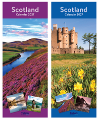 Calendar Super Slim Scotland 2027 24pk