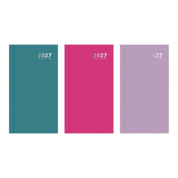 Diary Slim WTV Hardback Bright 2027 12pk